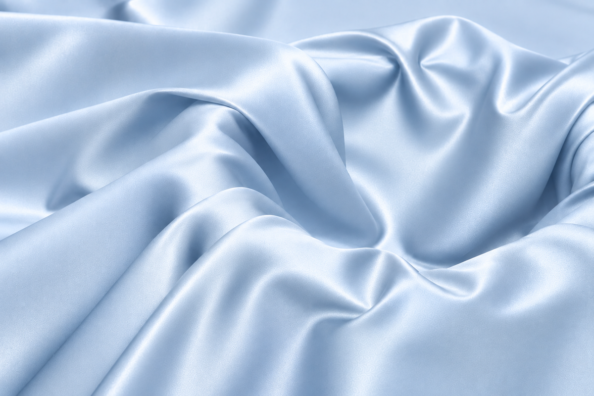 Ice Blue Classic Silk | Polyester Textile Trading