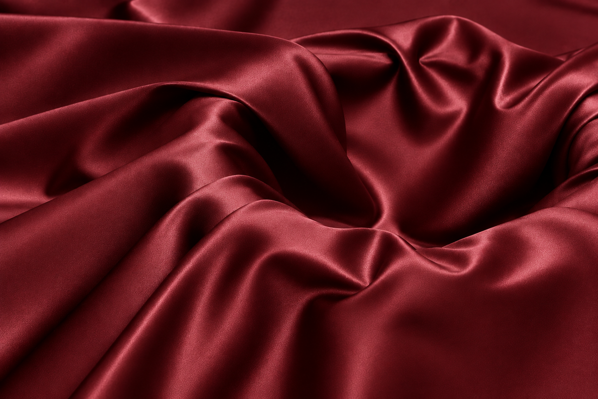 Burgundy Luxury Silk | Polyester Textile Trading