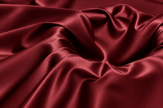 Burgundy Luxury Silk | Polyester Textile Trading
