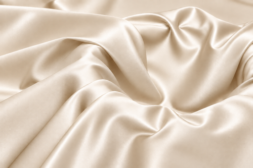 Ivory Cream Classic Silk | Polyester Textile Trading