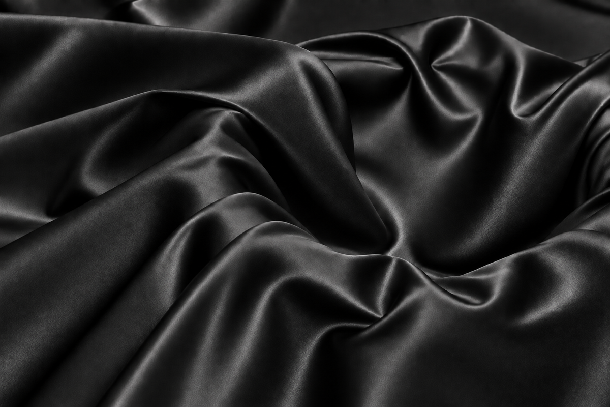 Black Classic Silk | Polyester Textile Trading
