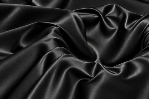 Black Classic Silk | Polyester Textile Trading