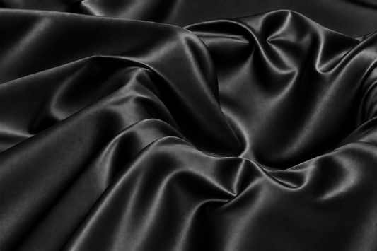 Black Classic Silk | Polyester Textile Trading