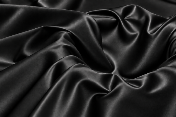 Black Classic Silk | Polyester Textile Trading