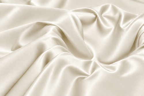 Off White Classic Silk | Polyester Textile Trading