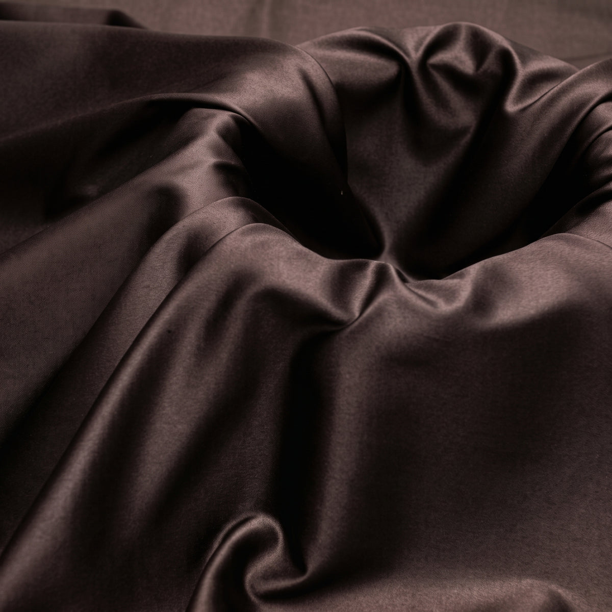 Chestnut Brown Luxury Silk | Polyester Textile Trading
