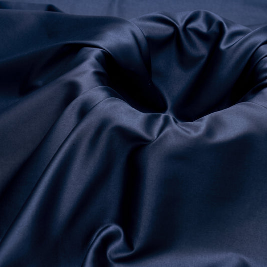 Navy Blue Luxury Silk | Polyester Textile Trading