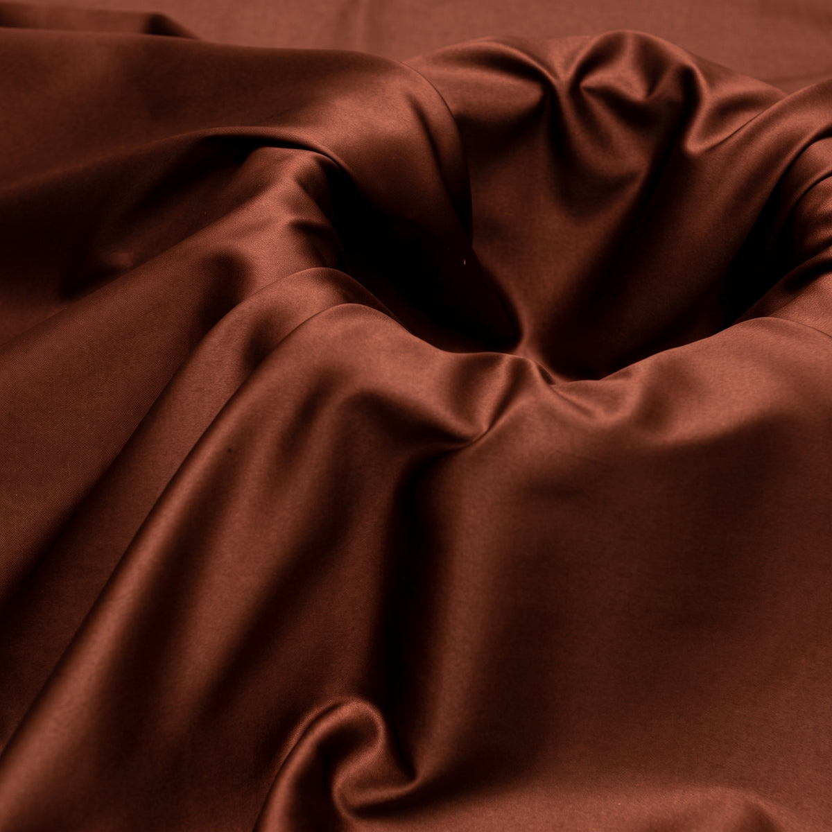Dark Copper Luxury Silk | Polyester Textile Trading